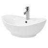 Lavabo 59x20,5x39,5 Cm Cerámica Blanca Ml Design