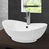 Lavabo 59x20,5x39,5 Cm Cerámica Blanca Ml Design