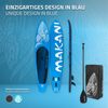 Tabla De Stand Up Paddle Makani Xl 380x80x15cm Azul Ecd Geramny