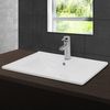 Lavabo Encastrable Cerámica 610 X 465 X 175 Mm Blanco Ecd Germany