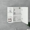 Conjunto De 2 Muebles De Baño Armario Blanco Ml-design