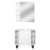 Conjunto De 2 Muebles De Baño Armario Blanco Ml-design