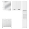 Juego De Muebles De Baño 4 Piezas Estilo Blanca Ml-design