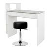 Escritorio Con Estantes De Oficina, Ordenador Pc 110x72x40cm Blanco Ml-design