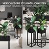 Set 3x Soporte Para Plantas De Metal Negro Ml-design