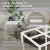 Soporte Para Plantas De Metal 46 X 35 X 35 Cm Blanco Ml-design