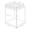 Soporte Para Plantas De Metal 46 X 35 X 35 Cm Blanco Ml-design