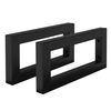 Juego De 2 Soportes De Pared 300 X 150 Mm Negro Ml-design