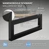 Juego De 2 Soportes De Pared 400 X 150 Mm Negro Acero Ml-design