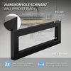 Soporte De Pared Para Lavabo Juego De 2 45x15 Cm Acero Negro Ml-design