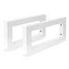 Soporte De Pared Para Lavabo Juego De 2 350x150 Mm Acero Blanco Ml-design