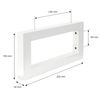 Soporte De Pared Para Lavabo Juego De 2 350x150 Mm Acero Blanco Ml-design