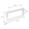 Soporte De Pared Para Lavabo Juego De 2 450x150 Mm Acero Blanco Ml-design