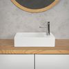 Lavabo Forma Rectangular 46x26x11 Cmm Cerámica Blanca Diseño Ml