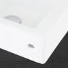 Lavabo Forma Rectangular 46x26x11 Cmm Cerámica Blanca Diseño Ml