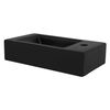 Lavabo Forma Rectangular 46x26x11 Cm Cerámica Negra Ml-design