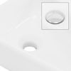 Lavabo Forma Cuadrada 45x27x13 Cm Cerámica Blanca Diseño Ml