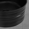 Lavabo Forma Redonda Ø 41x18 Cm Cerámica Negra Ml-design