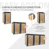 Caja De Basura Para 1 Cubo 240l 68x80x116,3 Cm Antracita/madera Acero Ml-design