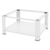 Base Lavadora Con Estante 63x54 Cm Acero Blanco Ml-design