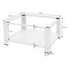 Base Lavadora Con Estante 63x54 Cm Acero Blanco Ml-design