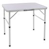 Mesa De Camping Plegable 75x55x68 Cm Aluminio Plata/blanco Ml-design