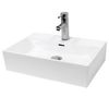 Lavabo Cerámico Rectangular 515 X 360 X 130 Mm Blanco Ecd Germany