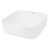 Lavabo Cerámico Cuadrado 390 X 390 X 140 Mm Blanco Ecd Germany