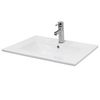 Lavabo Encastrable Cerámica 610 X 465 X 175 Mm Blanco Ecd Germany