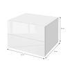 Mesilla De Noche 42 X 29 X 30cm Blanco Ml-design