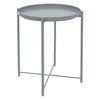 Mesa Redonda �45xal52 Cm Azul Met�lico Ml-design