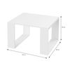 Mesa De Centro 65 X 65 X 40 Cm Blanca Ml-design