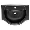 Lavabo De Cer?mica Ovalado  67,5x51,5x21,5cm Negro Mate Ml-design