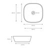 Lavabo Ecd Germany Sobre Encimera - 405 X 405 X 140 Mm Blanco