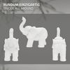 Figura Deco Elefante 36x19x39 Cm Blanco By Ml-design