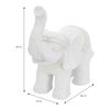 Figura Deco Elefante 36x19x39 Cm Blanco By Ml-design