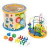 Cubo Motorizado 8en1 Con Tablero De Juego De Madera 1 Año Joyz