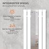 Radiador De Baño Plano Con Espejo Y Juego De Conexión Universal 1200x450 Mm Blanco Ml-design