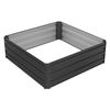 Cama Alta 90x90x30 Cm Antracita Metal Ml-design