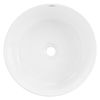 Lavabo Incl. Desagüe Sin Rebosadero Ø 41x18 Cm Cerámica Blanca Ml-design