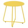 Mesa Auxiliar Ø44,5x46 Cm, Acero Amarillo Interior Exterior Ml-design