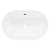 Lavabo Incl. Desagüe Sin Rebosadero 60x40x12 Cm Cerámica Blanca Ml-design