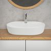 Lavabo Incl. Desagüe Sin Rebosadero 60x40x12 Cm Blanca Ml-design