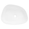 Lavabo Incl. Desagüe Sin Rebosadero 55x42x14 Cm Cerámica Blanca Ml-design