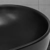 Lavabo Ovalado 600 X 425 X 145 Mm Negro De Cer?mica Mate Ml-design