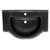 Lavabo De Cerámica Mate 77x50,5x22,5 Cm Negro Ml-design