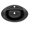 Lavabo De Cerámica 59x39,5x20,5 Mm Negro Mate Ml-design