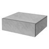 Mesilla De Noche Colgante 46x30x15 Cm Gris/concreto De Mdf Ml-design