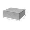 Mesilla De Noche Colgante 46x30x15 Cm Gris/concreto De Mdf Ml-design