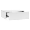 Mesilla De Noche 46x30x15 Cm Blanco Mate Colgante De Mdf Ml-design